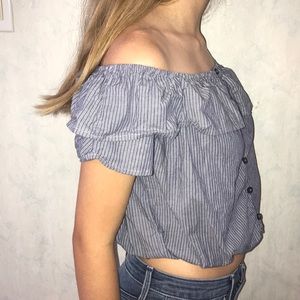 off the shoulder shirt
